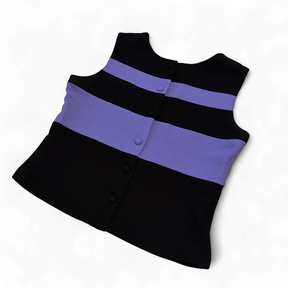 Casual Corner Striped Office Vest
